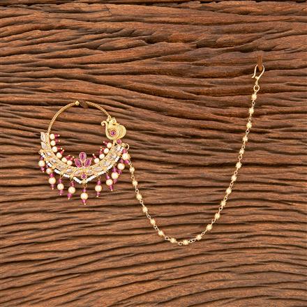 Antique Pressing Nose Ring With Gold Plating