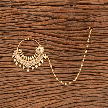 Antique Pressing Nose Ring With Gold Plating