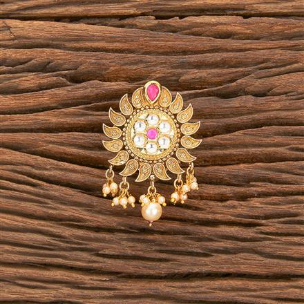 Antique Pearl Brooch With Gold Plating