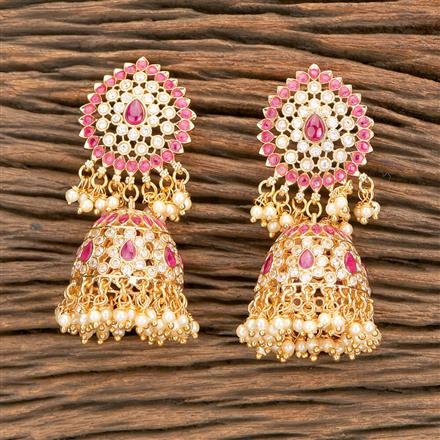 Antique Jhumki With Gold Plating