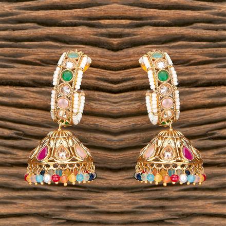 Antique Jhumki With Gold Plating