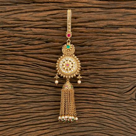 Antique Pearl Jhuda With Gold Plating