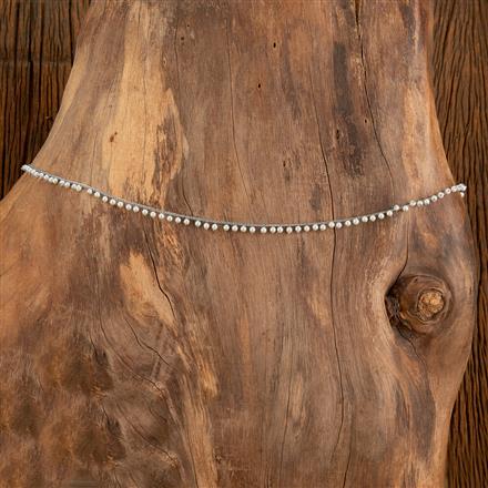 Antique Moti Belt With Rhodium Plating