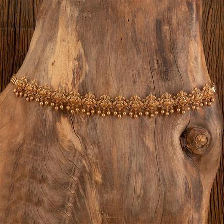 Antique Temple Belt With Matte Gold Plating