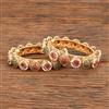 Antique Meenakari Bangles With Matte Gold Plating
