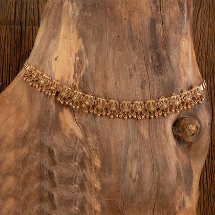 Antique South Indian Belt With Matte Gold Plating