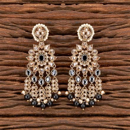 Antique Pearl Earring With Mehndi Plating