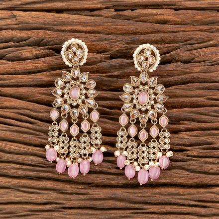 Antique Pearl Earring With Mehndi Plating