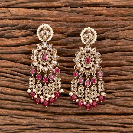 Antique Pearl Earring With Mehndi Plating