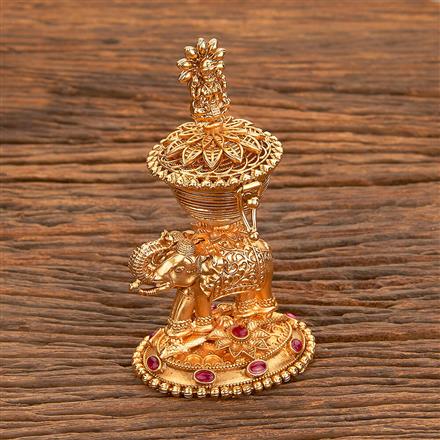 Antique Classic Sindoor Box With Gold Plating