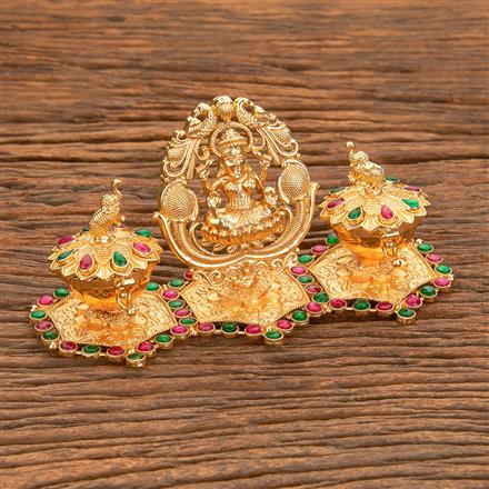 Antique Classic Sindoor Box With Gold Plating