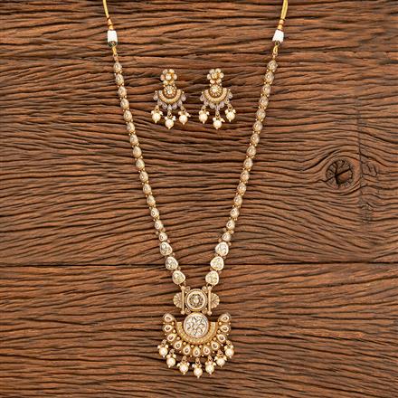 Antique Long Necklace With Gold Plating