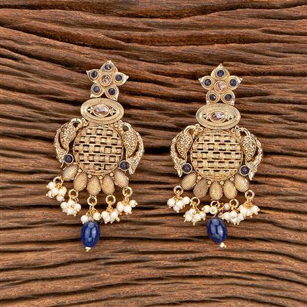 Antique Peacock Earring With Gold Plating