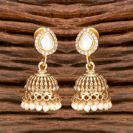 Antique Jhumki With Gold Plating