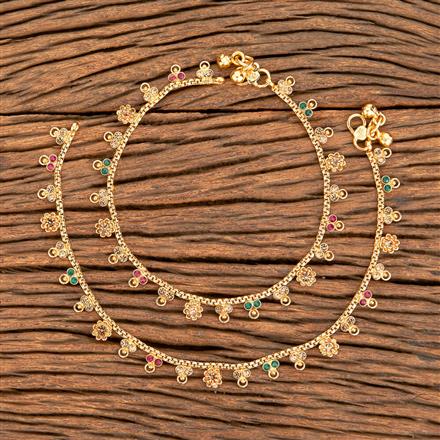 Antique Delicate Payal With Gold Plating