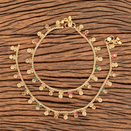 Antique Delicate Payal With Gold Plating