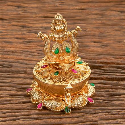 Antique Classic Sindoor Box With Gold Plating