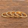 Antique Plain Gold Bangles With Gold Plating