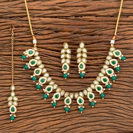 Antique Moti Necklace With Gold Plating