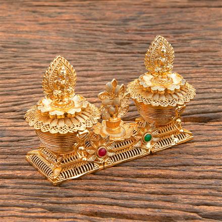 Antique Classic Sindoor Box With Gold Plating