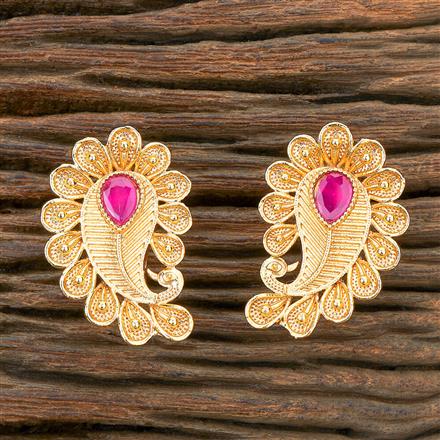 Antique Peacock Earring With Gold Plating