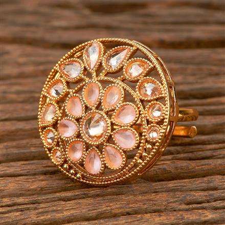 Antique Adjustable Ring With Gold Plating
