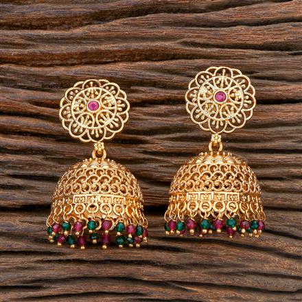 Antique Jhumki With Gold Plating