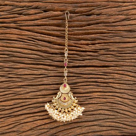 Antique Pearl Tikka With Gold Plating