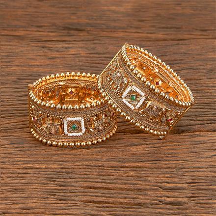 Antique Openable Bangles With Gold Plating