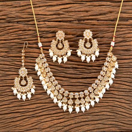 Antique Moti Necklace With Gold Plating