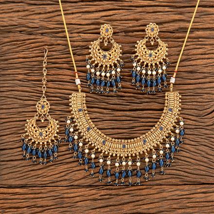 Antique Moti Necklace With Gold Plating