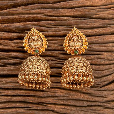 Antique South Indian Earring With Gold Plating