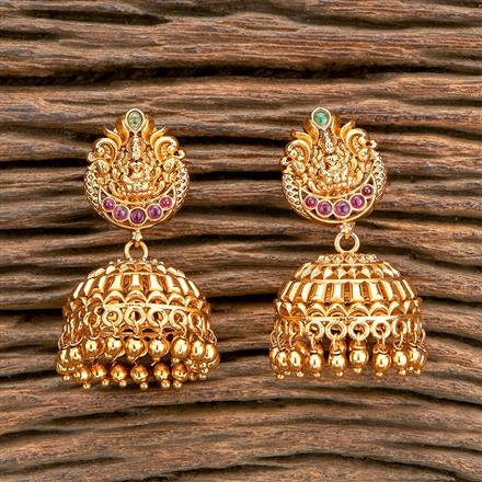 Antique Temple Earring With Gold Plating