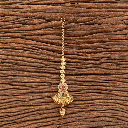 Antique Classic Tikka With Matte Gold Plating