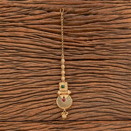 Antique Classic Tikka With Matte Gold Plating