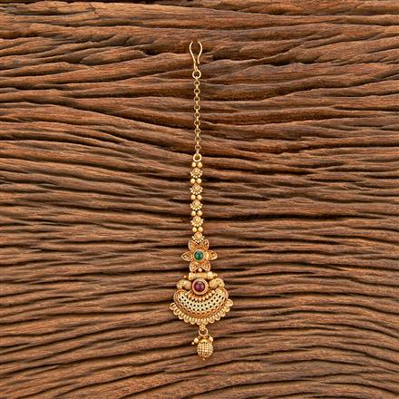 Antique Classic Tikka With Matte Gold Plating