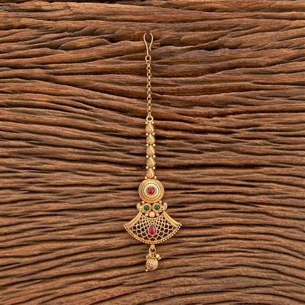 Antique Classic Tikka With Matte Gold Plating