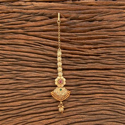 Antique Classic Tikka With Matte Gold Plating