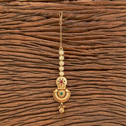 Antique Classic Tikka With Matte Gold Plating