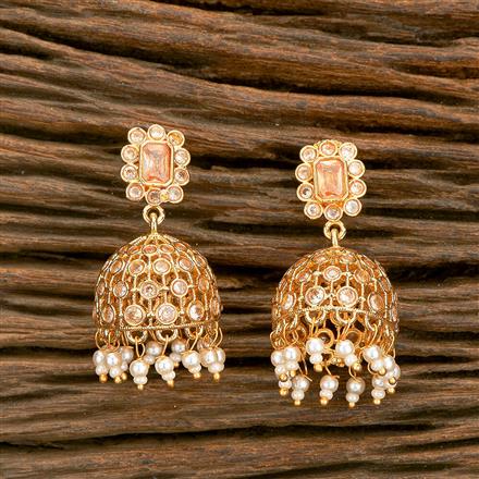 Antique Jhumki With Gold Plating