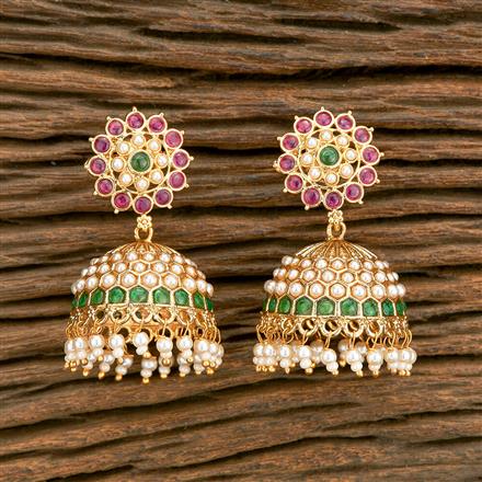 Antique Jhumki With Gold Plating