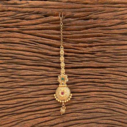 Antique Classic Tikka With Matte Gold Plating