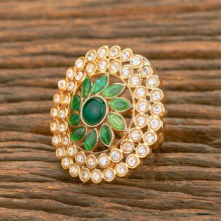 Antique Adjustable Ring With Gold Plating