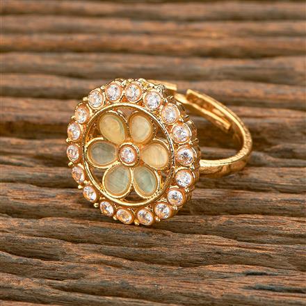 Antique Adjustable Ring With Gold Plating