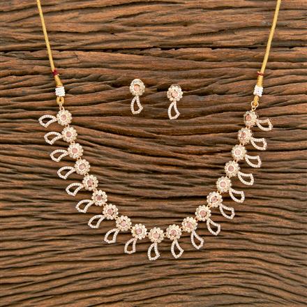 Antique Classic Necklace With Rose Gold Plating