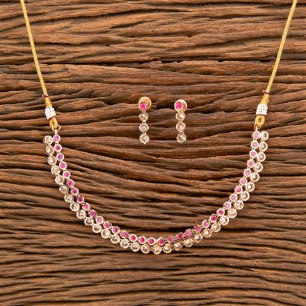 Antique Delicate Necklace With Rose Gold Plating