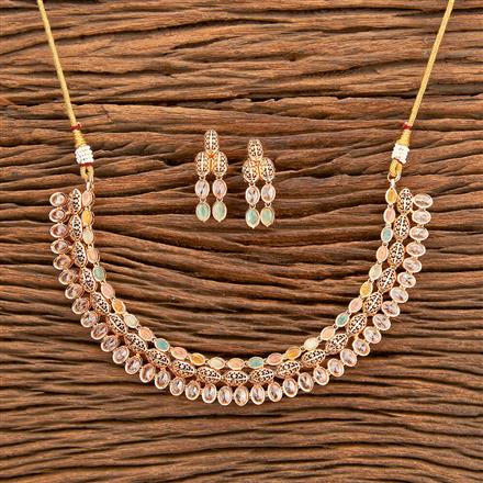 Antique Classic Necklace With Rose Gold Plating