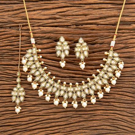 Antique Meenakari Necklace With Gold Plating
