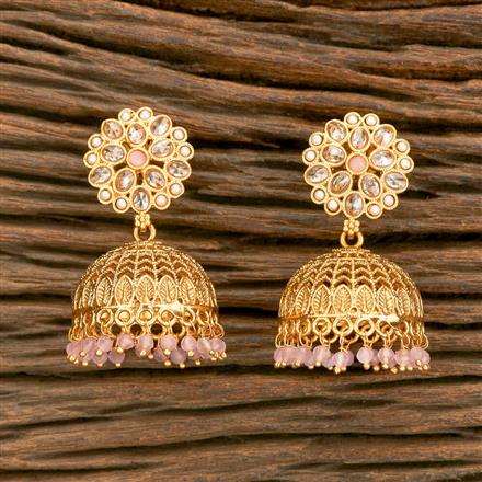 Antique Jhumki With Gold Plating
