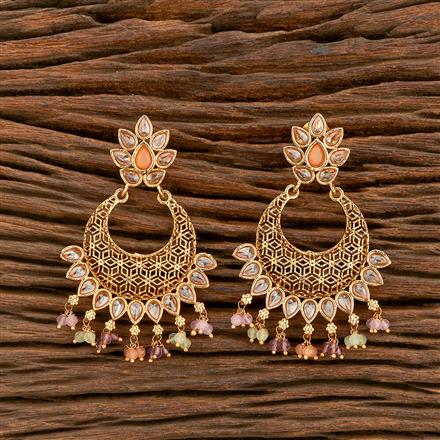 Antique Chand Earring With Gold Plating